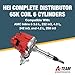 A-Team Performance Slant-6 HEI Distributor - Red Distributor Cap, 6 Cylinder, 65K-Volt Coil - One-Wire Install & Magnetic Pickup Coil, Compatible with AMC & Jeep Inline-6 232, 242 & 258