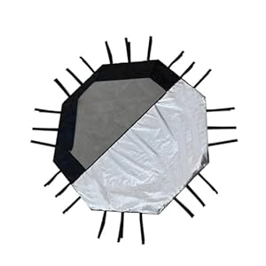 Milisten Atmungsaktive Hundegehege Abdeckung Silber/Schwarz