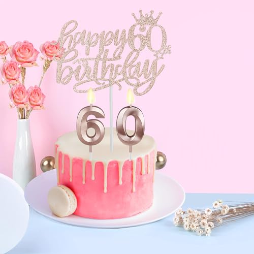 Juesly 60TH CROWN SET Birthday Decorations Women thumb #4