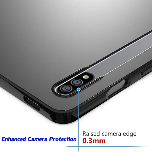 Galaxy Tab S7&S8 11 Inch Case 2020&2022, Puxicu Slim Design Matte Tpu Rubber Soft Skin Silicone Protective Cover For Samsung Galaxy Tab S7 & S8 11" Tablet - Black #TOP3