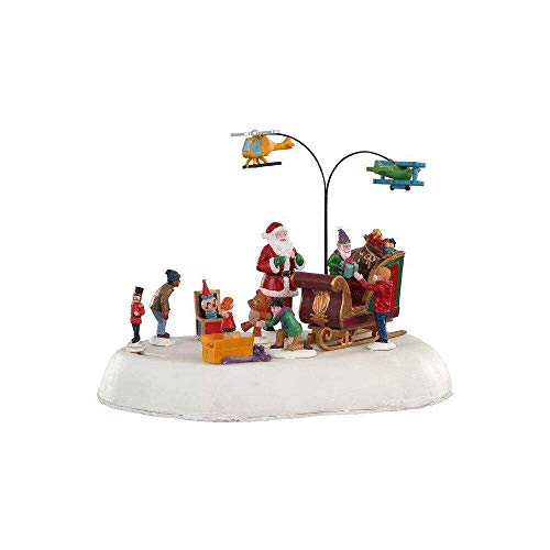 Lemax 04723 Jolly Toys Santa & Children Village Accessory, Multicolored