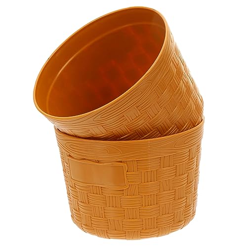 Abaodam 2 Pçs Balde De Armazenamento Crianças Brinquedos Cesta De Plástico Para Crianças Brinquedos