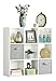 Whitmor Wood Storage Organizer, 9 Cube, White