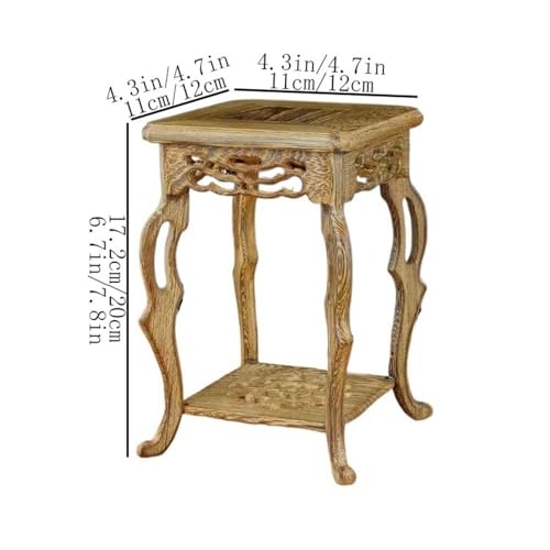 Socle de présentation bonsaï en acajou idée cadeau collectionneur - 3