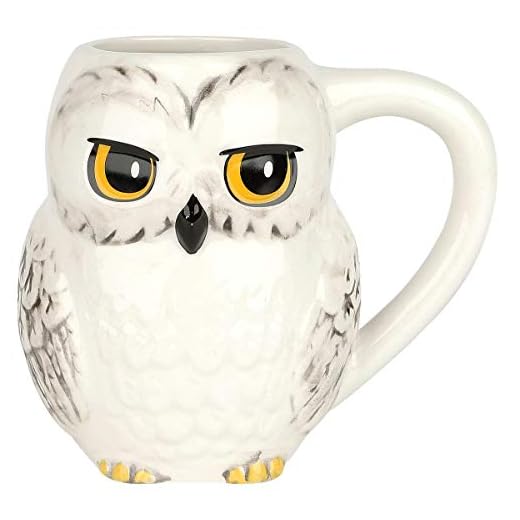 Half Moon Bay Taza 3D Relieve Harry Potter Hedwig