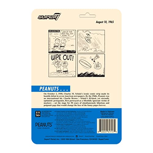 Super7 Peanuts Surfer Snoopy 3.75 In Reaction Figure #TOP2