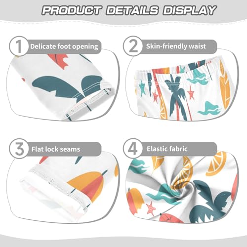 Toddler Girls Leggings Printed Yoga Pants Leggings Beach Theme for Kids3