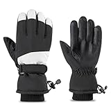 MOMOJIA Winter Gloves Touchscreens Gloves Ski Gloves Water Snowboarding Gloves Warm Gloves for Running Cycling Hiking