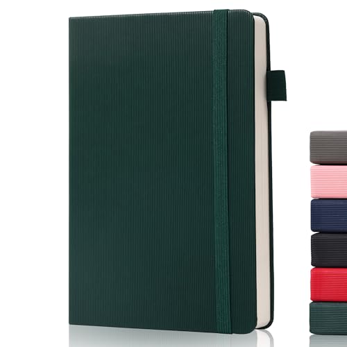 BOBO RABBIT Lined Journal Notebook for Work 100 GSM Thick Paper 300 Pages College Ruled A5 Notebook Hardcover Leather Journal for Writing School Office, 5.63"x8.43"