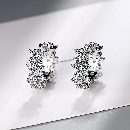 Créoles en Argent 925 couleur or et zircon pour un style élégant au quotidien