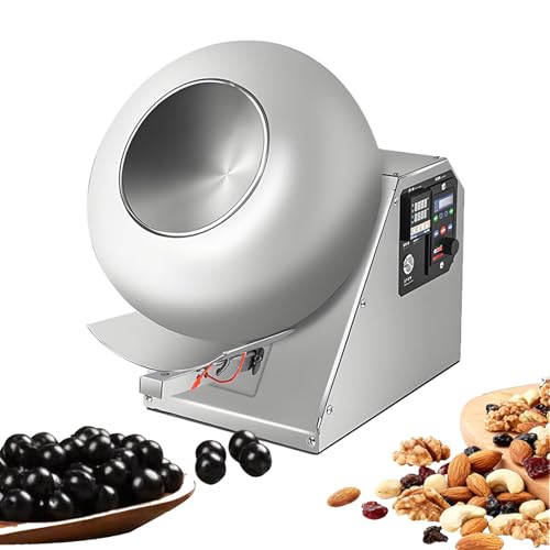 PxkVrin Máquina Eléctrica para Recubrimiento de Azúcar y Pulido de Chocolate, Mini Máquina para Recubrimiento de Chocolate, Capacidad de 1-3 Kg, para Industrias Farmacéutica y Alimentaria.