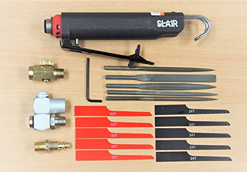 Slair 2 In 1 Air Body Reciprocating Saw And File Accessories Kits Carry Case #TOP1