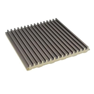 NovaGrid Board 2PCS 3D Acoustic Slat Wall Panel Fluted Textured Panel Solid-Thin-Round Design for Interior Ceiling and Decoration 118"x6.5" (Classic Copper)