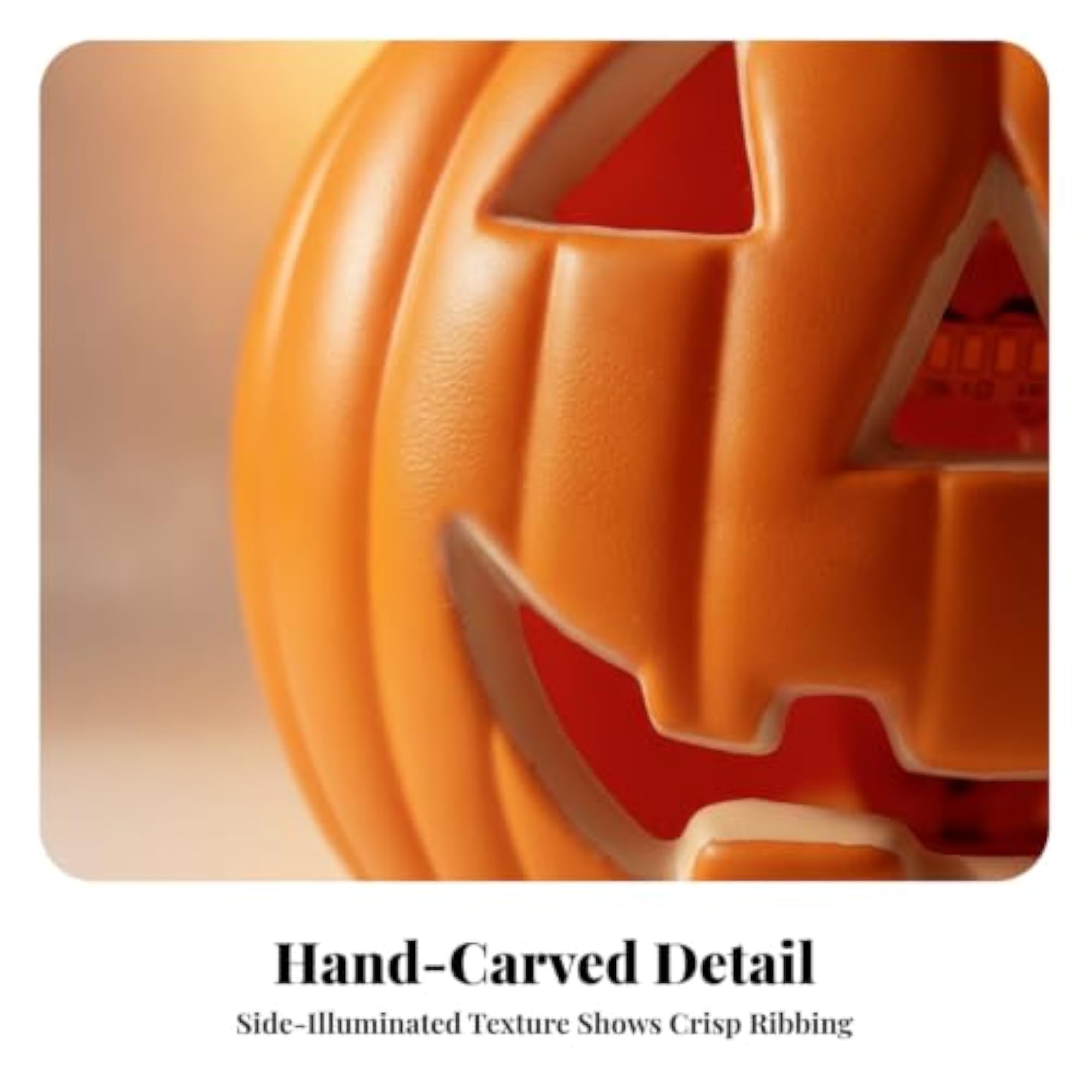 Shatterproof Jack-O'-Lantern for Halloween Decor