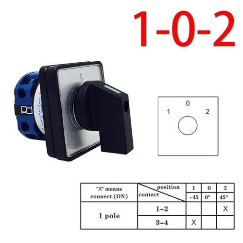 Commutateur à came rotatif YMW26-20/1M 690V 20A avec boîtier étanche IP65 - 2