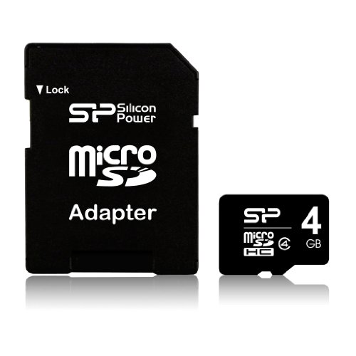 Silicon Power Micro Secure Digital - Tarjeta de Memoria SecureDigital 4 GB