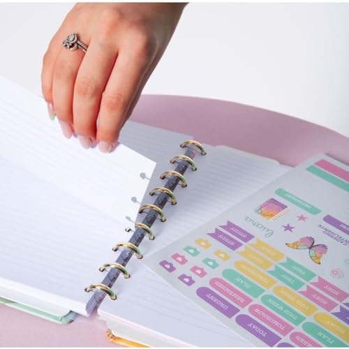 Caderno Inteligente, Grande, By Luara Aurora, 215x280 mm, 80 Folhas, Caderno Inteligente