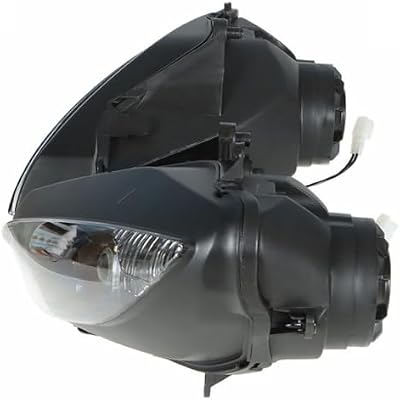 Front Headlight Headlamp Fits YZF R6 & R6S Black (Front-Position ABS Plastics)