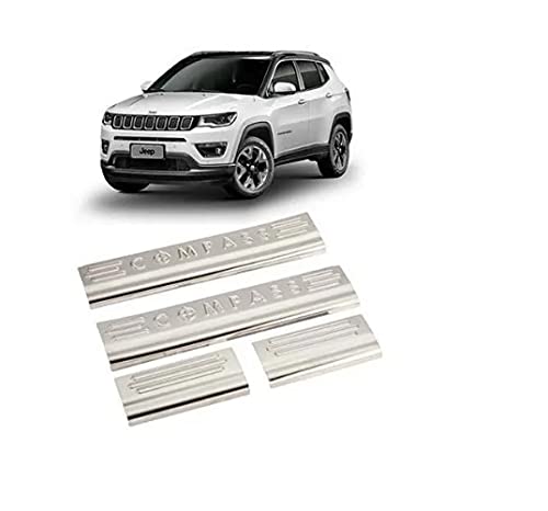 Conjunto De Soleira Inox Escovado Jeep Compass K82214008ab