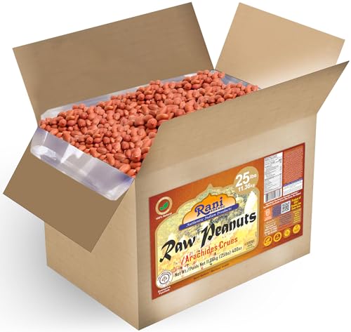 Rani Cacahuètes brutes entières peau, 11.36kg boîte vrac