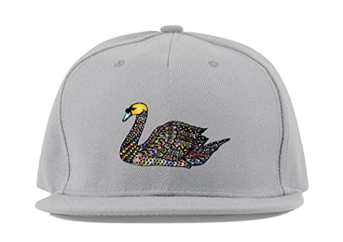 Casquette de baseball anti-transpiration en coton gris visière plate contre la chaleur