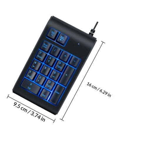 Pavé numérique rétroéclairé USB portable compact pour PC - 2