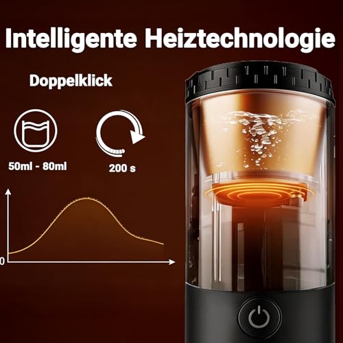 QREIHLPY Tragbare Espressomaschine mit 20 Bar Selbstheizende – Ansicht 5