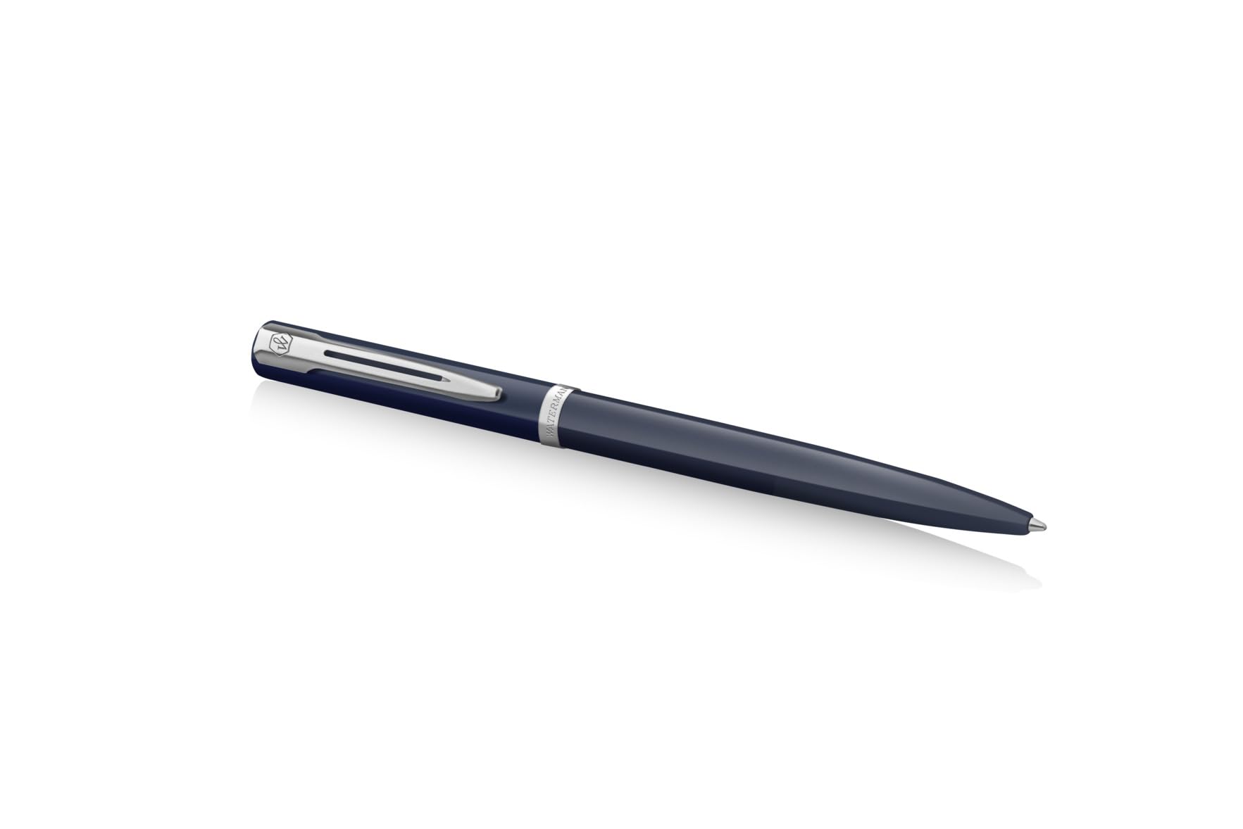 Waterman Allure - Juego de bolígrafos y bolígrafos personalizados con grabado, juego de instrumentos de escritura de lujo en negro, regalo elegante para hombre y mujer (Blue C.T.)