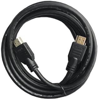 كابل HDMI عالي السرعة بطول 3 م - 4K UHD عالي الدقة، ثلاثي الأبعاد، 1080P، ايه ار سي - متوافق مع روكو وبلو راي وساوند بار - حماية ثلاثية بدون تداخل من بليتز (لون أزرق)