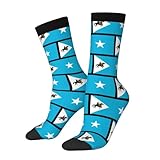 QACSWW Flag Of Khaatumo State Of Somalia Socks For Men Women Outdoor Sports Running Hiking Wicking Crew Socks