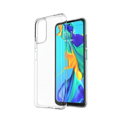 Oprimio Kristallklar Hülle für Xiaomi Redmi Note 10-10S [Silikon Hülle] [prozent100 Durchsichtig] [Deutsche Material] [Ultra Dünn] Klar Handyhülle für Xiaomi Redmi Note 10 & 10s
