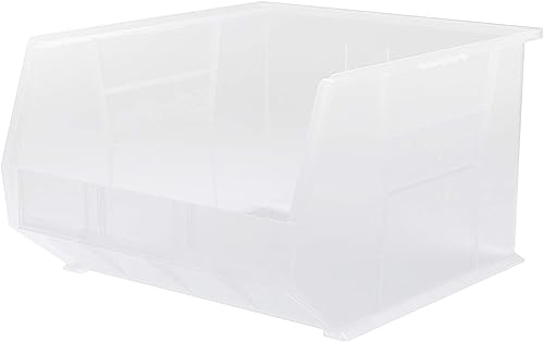 Vista 11 de Akro-Mils AkroBin Caja de almacenamiento de plástico apilable, 18 x 16 x 11 pulgadas, 3 unidades Claro