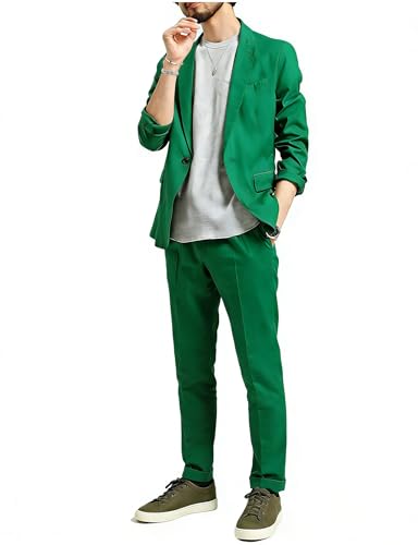 Costume Homme Veste et Pantalon à Un Bouton Smoking Décontracté Quotidien