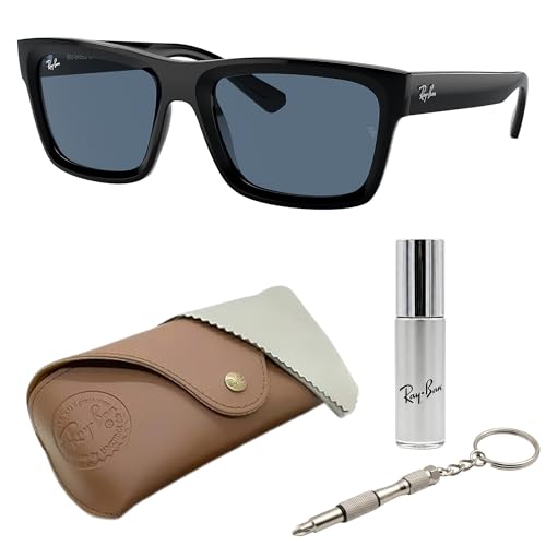 Image of Ray-Ban RB4396 WARREN BIO-BASED Rectangle Shaped Sunglasses for Men & Women with Official RAYBAN Eyewear Kit