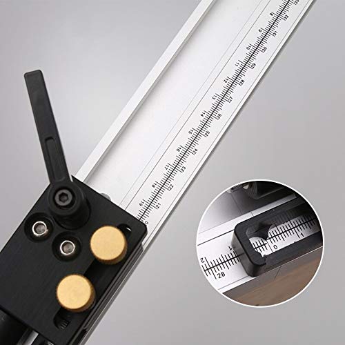 ArtisanShow 45 tipos T-Track com escala fixa de alumínio liga de alumínio com ranhura em T trilhas c