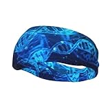 Impresión de doble cara: esta diadema deportiva con cadena de ADN se ve bien en ambos sentidos y combina fácilmente con varios atuendos de fitness, haciendo que el atuendo de entrenamiento sea más cómodo.