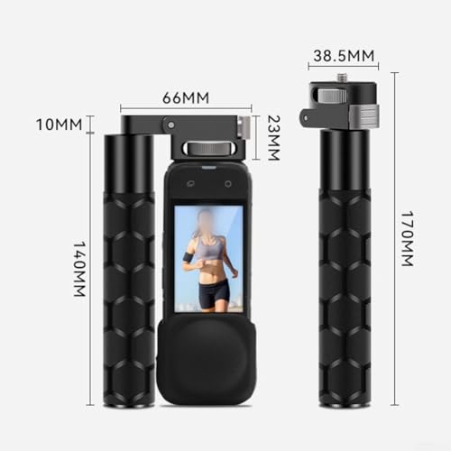 Perche invisible Insta360 X5 X4 pliable pour éliminer les bras lourds en vidéo