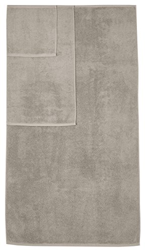 Amazon Basics Quick-Dry Towels 100% Cotton - 3-Piece Set, Platinum #TOP4