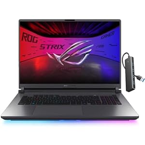 ASUS ROG Strix G18 (2025) Gaming Laptop, 18 Zoll 2.5K 240Hz 16:10 Display Laptop, NVIDIA GeForce RTX 5080, Intel Core Ultra 9 275HX, 64GB DDR5 RAM, 8TB M.2 PCIe SSD, WiFi 7, Win11 Pro - Eclipse Gray