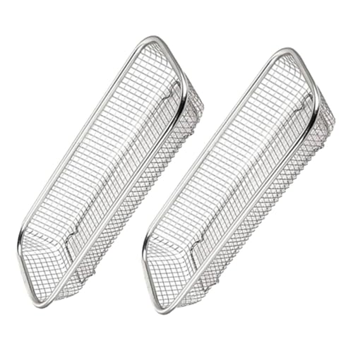 iplusmile 2個 ステンレス製箸立て水切りラック メッシュ構造でスリム設計 カトラリー収納に キッチン用調理器具ホルダー 食器乾燥に便利で整