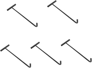 ULTECHNOVO Metal S Hooks Manhole Hook 5pcs Roller Shutter Hook Cement Tools Garbage Picker Upper Stainless Steel Hook Lifting Installer Detent Spring