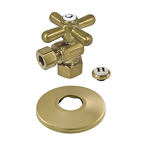 Vanne d'arrêt d'équerre laiton brossé Kingston Brass 1/2 x 3/8 - 2
