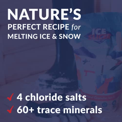 Redmond Ice Slicer - Ice Melt Salt, Kid & Pet Safe Deicer, All-Natural Granular Ice Melt (10 Lb) #TOP2