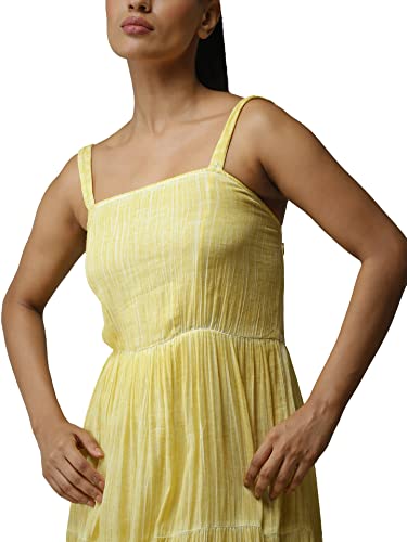 Image of Label RITU KUMAR Strappy Solid Long Dress