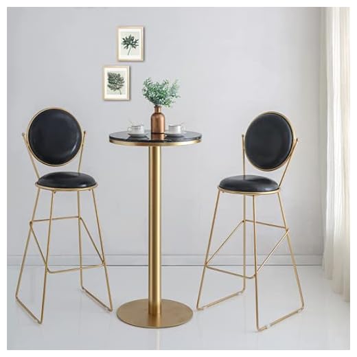 Barbord och stolar Högstolar Solid trä Hem Smal vardagsrum Nordic Modern Design Enkel fritid med ryggstödspedaler,Black