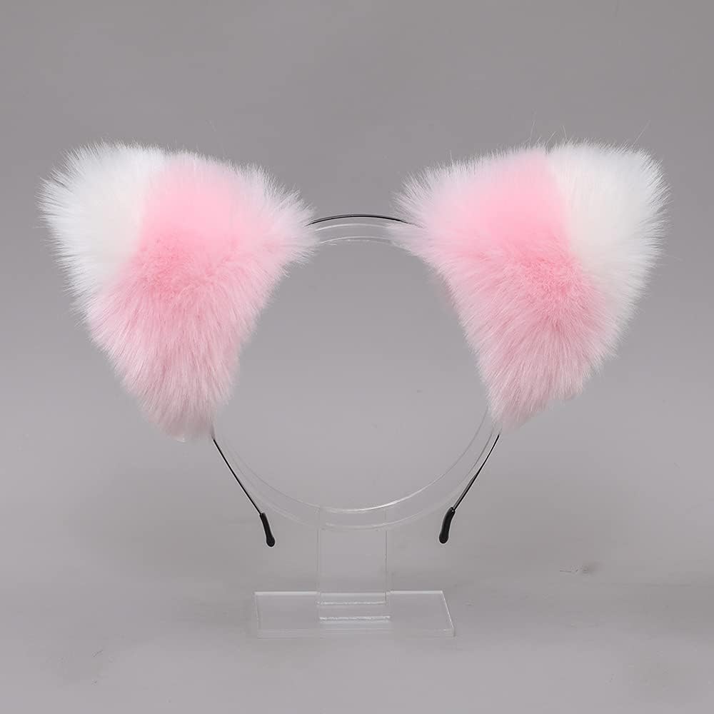 Animal Faux Fur Cat Dog Ears Headbands with Bells Lovely Flexible Hair Accessory Halloween Cosplay Costume Party Dress Girls - Image 3