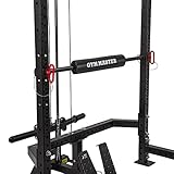 GYM MASTER GM3 Lap Bar Leg Pad Knee Cushion Power Rack Attachment for Lat Pulldown Exercises on 60x60mm Cages - Image 2