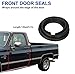 Front Door Window Molding Rubber Felt Trim Seal Weatherstrip Kit Compatible with 1973-1991 Chevy C10 C20 C30 K10 K20 K30 R1500 R2500 R3500 GMC Suburban C1500 C2500 C3500 K1500 K2500 K3500