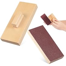 Totority Wooden Sand Blocks 2-Pack Wooden Percussion Instrument with Sandpaper Surface for Rhythm Creation, Kids Musical Toy for Educational Play, Band Practice, and Kindergarten Music Time