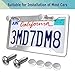 Stainless Steel License Plate Frames- 2 Pack Mirror Polished Car Plate Holder, with Screws, Chrome Caps, Heavy Duty Rustproof Metal Front Rear Car Tag Frame
